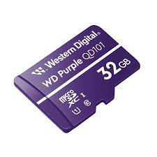 microsd wd purple clase 10 32gb
para videovigilancia 24/7 - 3
años de garantia