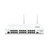 cloud router switch crs125-24g-1s-2hnd-in 24 puertos gigabit ethernet, 1 puerto sfp, 802.11b/g/n, para escritorio