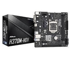 b asrock h370m hdv (a v r) ddr4 1151 8va y 9na gen