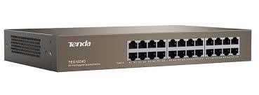 switch ethernet 24 puertos 10/100/1000 mbps metal proteccion 6kv para montaje en rack 19"