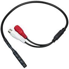 microfono para cctv tipo cable