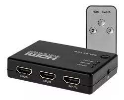 switch hdmi 3 puertos con control remoto y receptor