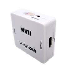 convertidor de hdmi a vga modelo caja mini, incluye salida de audio
puerto 3,5mm