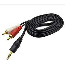 cable 2x1 stereo a rca x 5 metros