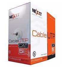 cable utp solido cmx. cat5e planta externa. en rollo.
305mts nexxt