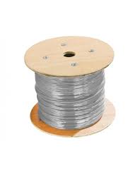 bobina de cables utp 100 mts / cat5e / 24 awg / cm / pvc /
100% cobre /core diametro 0.5mm.uso en interior / color
gris