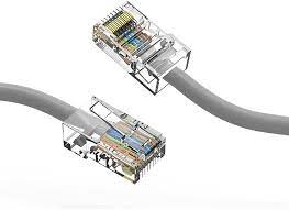 cable de interconexion trenzado cat5e gris 3 pies nexxt