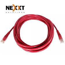 cable de interconexion trenzado cat6 rojo 3 pies nexxt