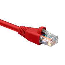 cable de interconexion trenzado cat5e rojo 10 pies nexxt