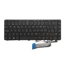 teclado hp 430-g3/g4 440-g3/g4 640-g2 826367-001 sin trackpoint con marco negro español (gen) garantia 1 año