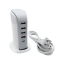 cargador multipuerto 3 x usb, 1 x usb qc, 1 x usb-c 25w, 40w garantia 1 año