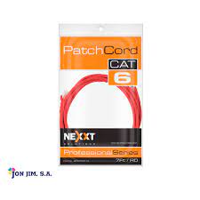 [AB361NXT14] cable de interconexion trenzado cat6 rojo 7 pies nexxt