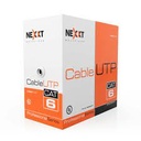 cable utp solido cm cat6 tipo interior 100 mts gris nexxt