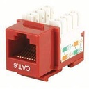 modulo rj45 cat6 para terminacion tipo 110 rojo