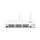 cloud router switch crs125-24g-1s-2hnd-in 24 puertos gigabit ethernet, 1 puerto sfp, 802.11b/g/n, para escritorio