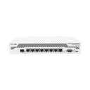 cloud core router, cpu 9 núcleos, 7 puertos gigabit ethernet, 1 combo tp/sfp, 1 gb memoria, enfriamiento pasivo