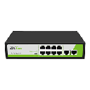 switch poe no administrable 8 puertos rj45 10/100mbps+2 puertos uplink
10/100mbps backplane 2gbps