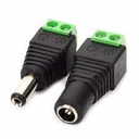 conector de corriente hembra macho pareja, para fuente de volataje