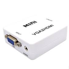 [CONVERTIDOR VGA A HDM] convertidor de vga a hdmi modelo caja mini, incluye entrada de audio
puerto 3,5mm