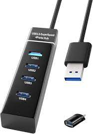 [USB HUB 3,0 4P] hub usb 3,0 4 puertos comptible con ps4, ps4 pro, xbox s, mac y
pc